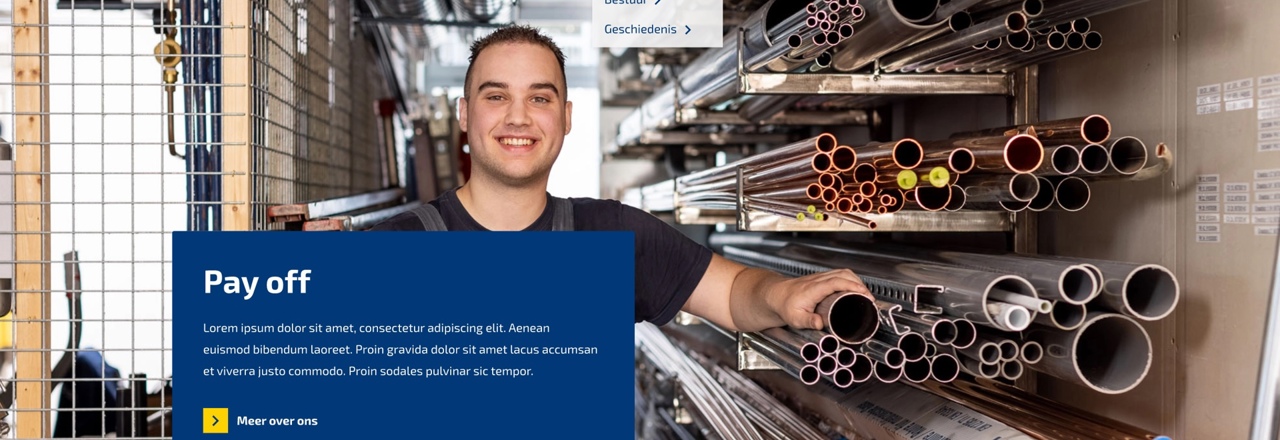 Nieuwe Website Homepage