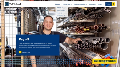 Nieuwe Website Homepage